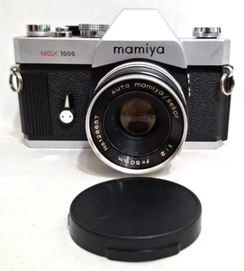 Vintage 1974 Original Mamiya MSX 1000 analoge Kleinbildkamera 55 mm Objektivdeckel enthalten - Bild 1 von 8