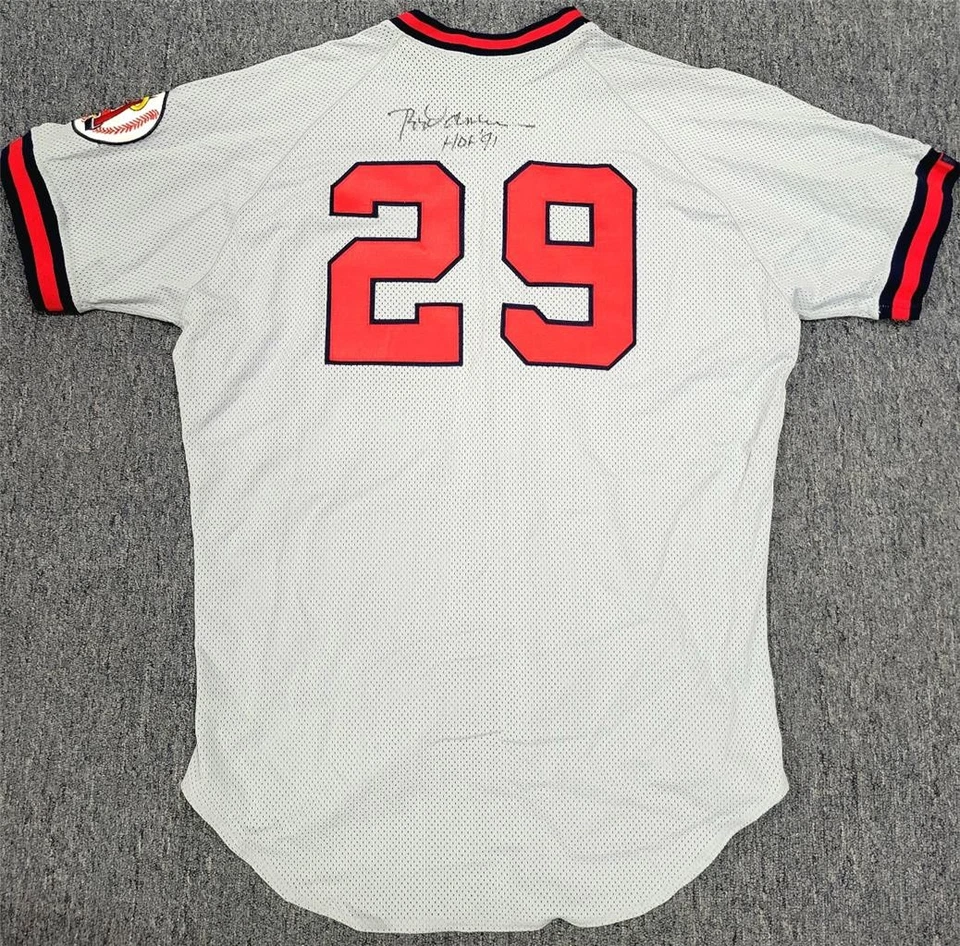 Rod Carew signed "HOF 91" Vintage California Angels Jersey autograph Beckett BAS - Image 1 of 4