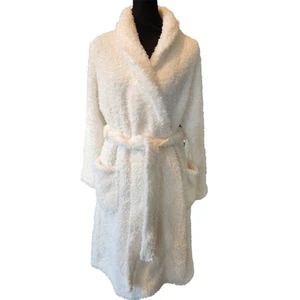 NEW Ulta Soft Plush Robe White Women’s Size Large XL with Belt - Picture 1 of 13