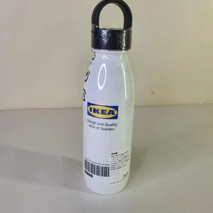 Ikea 500ml Plastic Drink Bottle ~ White with Logo Barcode - Bild 1 von 3