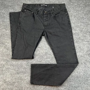 John Varvatos Men's Coated Black 34x32 RG $328 J295Q3-AWIB - Picture 1 of 13