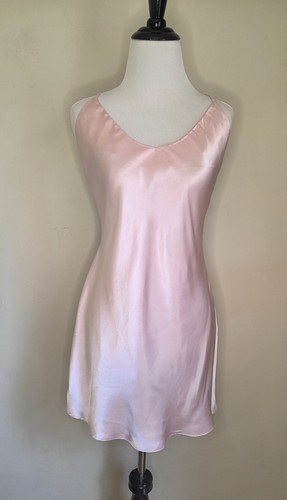 UNDERCOVER Abito Slip Vintage Victoria Secret Rosa Chiaro Adj. Cinghie schiena bassa taglia S