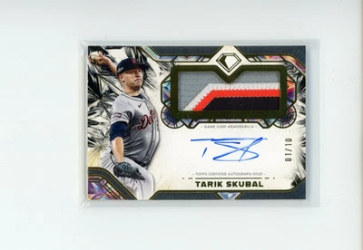 2025 Topps Diamond Icons Tarik Skubal #AJP-TS Jumbo Patch Relic Auto 1/10 - Image 1 of 4