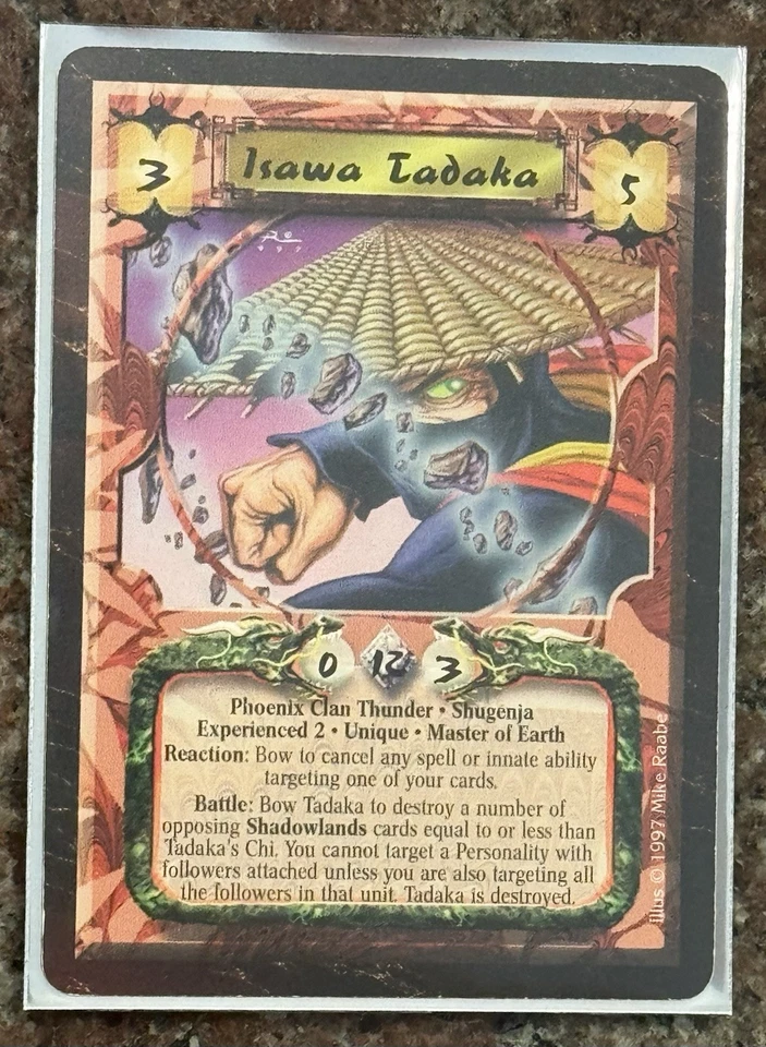 L5R Isawa Tanaka Exp 2 - Phoenix Clan Thunder - Time of the Void - Rare! - Image 1 of 1