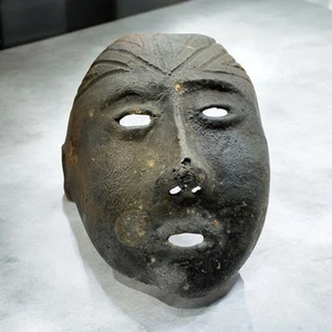 CAPULI Pre Columbian ART POTTERY Funeral Death 3" MASK Indigenous Narino Culture - Picture 1 of 24