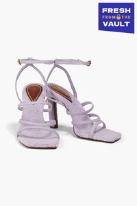RRP€500 ZIMMERMANN Toweling Ankle Strap Sandals US9.5 UK8 EU41 Made in Italy - Picture 1 of 9