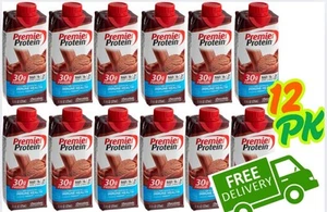 Premier Protein Shake, Chocolate, 30g Protein, 11 fl oz, 12 Ct |. FREE DELIVERY - Picture 1 of 8