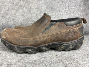 Oboz Schuhe Herren Größe 11,5 Braun Leder Slipper Vibram Wandern Mokassins Trail - Bild 1 von 9