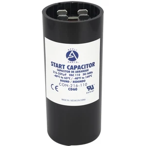 Appli Parts motor start capacitor 216-259 Mfd (microfarads) uF 110-125 VAC unive - Picture 1 of 8