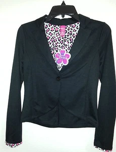 NWT Ladies Forever Orchid  BLAZER Size L 14 JUNIOR  V~ Neck Long Sleeve buttons - Picture 1 of 3