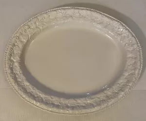 Neuwirth Portugal Large White Oval Serving Ceramic Platter Grapevine 21”x 17” - Picture 1 of 7