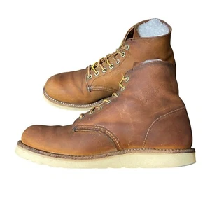 Red Wing Boots 9111 Round Toe Größe US 8 D Braun Leder Made in USA - Bild 1 von 16