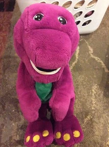 Vintage 1997 Microsoft Plush BARNEY ACTIMATES 14" Talking Interactive - Picture 1 of 1