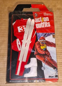 Vintage Gi Joe Knock Off LJN Toys MISTER ACTION k/o Bootleg SKIING Figure Outfit - Picture 1 of 2