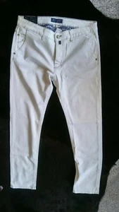 Jeans sportivi eleganti 🌻 PTO5 🌻 modello Beetle bianco naturale taglia 46 D 38 pollici - Foto 1 di 5