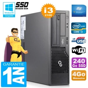 PC Fujitsu Esprimo E500 E85+ SFF Core I3-2100 RAM 4GB Disco 240GB SSD Wifi W7 - Imagen 1 de 1
