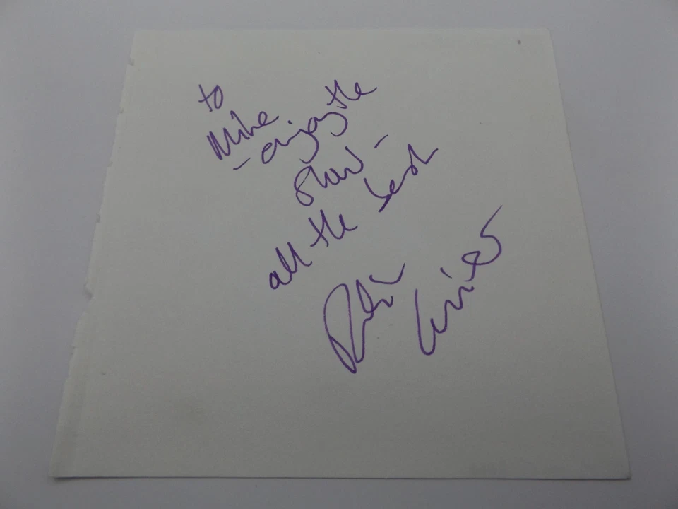 5.5" x 5.5" AUTOGRAPH BOOK PAGE HAND SIGNED BY ROBIN GUIVER - STAR WARS DR WHO - Image 1 of 1