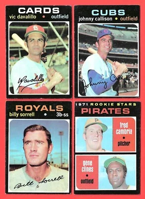 1971 Topps baseball - less than EX - You Pick 'Em - Image 1 of 2