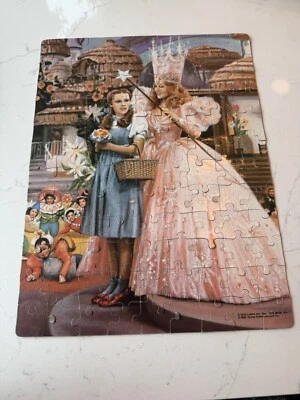 Vintage GOLDEN Wizard of Oz Jigsaw Puzzle, 100 Piece. Glinda & Dorothy Wicked - Image 1 of 4