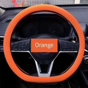 Multi-color Universal 34-38cm Car Steering Wheel Sleeve Silicone Anti-slip Cover - Picture 1 of 31