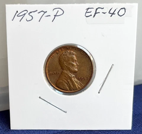 1957-P Lincoln Bronze Wheat Penny Cover