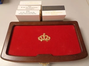 ÖSTERREICH 2008 2012 - Sammelbox für 5 x 100 Euro in Gold - KRONE DER HABSBURGER - Bild 1 von 4