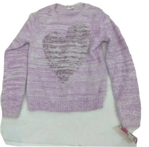 NWT CIRCO TARGET GIRL'S PINK HEART SWEATER POLYESTER ACRYLIC, S 7 - 8 PULL OVER - Picture 1 of 4