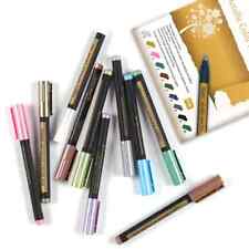 Metallic Marker Pens Set of 10 Colors Paint Markers for Black Paper Scrapbooking