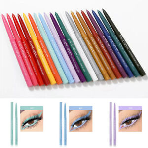 Eye Liner Pencil Waterproof Automatic 20 Colours Matte Sparkle Gel Creme