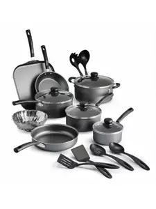 18 Piece Stainless Steel Non-Stick Cookware Set Dishwasher-safe Steel Gray - Picture 1 of 11