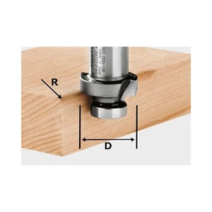 Festool HW R4-OFK 500 Abrundfräser 27,0 x 4,0 mm ( 490094 ) für Kantenfräse OFK - Bild 1 von 2
