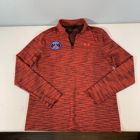 Under Armour 1/4 Zip PSG Paris Saint Germain Men’s Light  Top Size L Cover