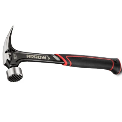 Flecha 16 oz Martillos de garra recta Martillo de garra rasgado Martillo forjado Extractor de clavos lateral Foto 1 de 4