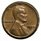 1959 D Us Lincoln Memorial Penny 1 Cent Copper Coin