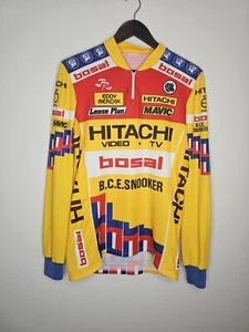 VINTAGE CASTELLI CYCLING JERSEY, EDDY MERCKX, HITACHI,BOSAL, B.C.E SNOOKER 1988 - Picture 1 of 9