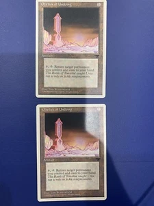2x OBELISK OF UNDOING MTG Chronicles Magic Artifact Rare LP NM - Picture 1 of 10