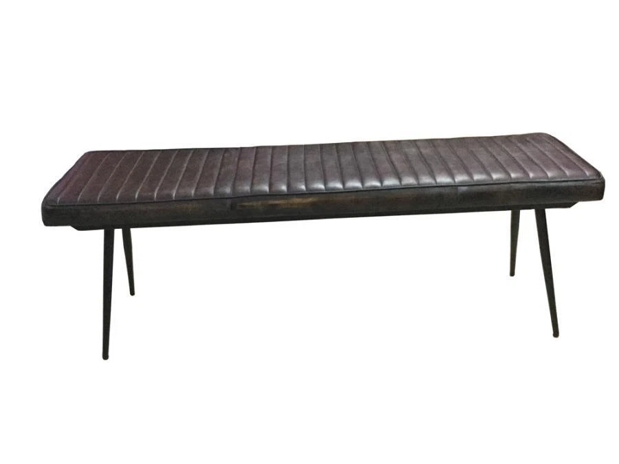 Partridge Cushion Bench in Espresso and Black Foto 1 de 1