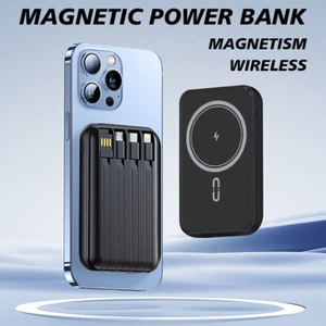 20000mAh Magsafe Power Bank Magnetic Wireless Charger For iPhone 16 15 14 13 12 - Picture 1 of 42