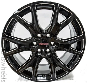 4 New GMC Sierra Yukon 22" OEM SEZ Carbon Flash Metallic Wheels Rims 5944 - Picture 1 of 6