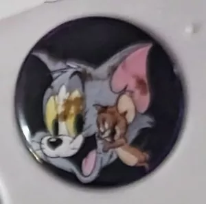 1,25 Zoll Tom and Jerry Cartoon Pin schlechter Knopf hat Unvollkommenheiten genau aussehen - Bild 1 von 1