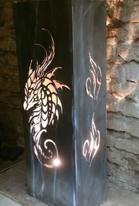 Feuersäule "Drache" in Rohoptik - Bild 1 von 4