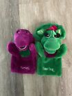 Vintage Barney The Dinosaur & Baby Bop Hand Puppet 9 Inches 1993