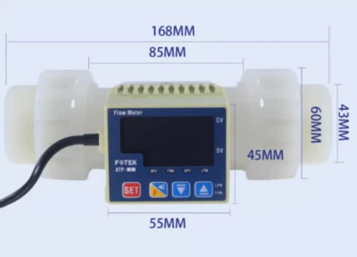 1PC New Fotek ATP-25-RS-PF-DIN-EPDM Paddle Wheel Flow Meter Brand Free Ship - Image 1 of 3