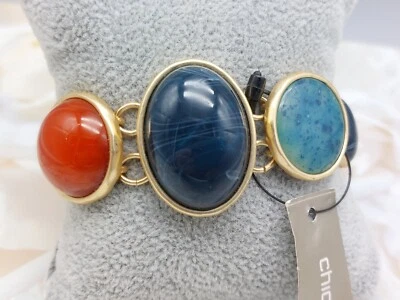 Nuevo Con Etiquetas Firmado Chicos Tono Dorado Multicolor y Tamaño Cierre Maganet7" Foto 1 de 4