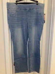 LAURIE FELT Petite Indigo Silky Denim Easy skinny Jeans LT VINTAGE sz XL - Picture 1 of 2