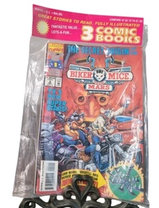 Biker Mice From Mars #2 Nova Lot of 3 Marvel Comic Books NEW IN PLASTIC - Picture 1 of 5