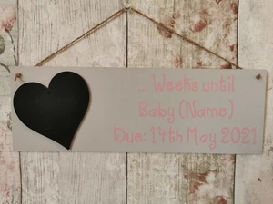 Baby countdown plaque - Picture 1 of 2