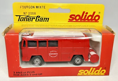 Solido 1/50th Scale #2008 Toner Gam Fourgon Mixte Fire Truck - Image 1 of 4