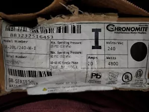 Chronomite Instant-Flow SR-20/240W-I Point of Use Electric Water Heater NEW 4800 - Picture 1 of 3