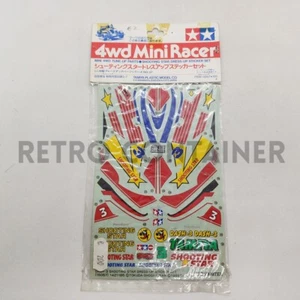Vintage Tamiya MINI 4WD 4-WD - Tune-Up Parts - 15057 Shooting Star Sticker Set - Picture 1 of 1
